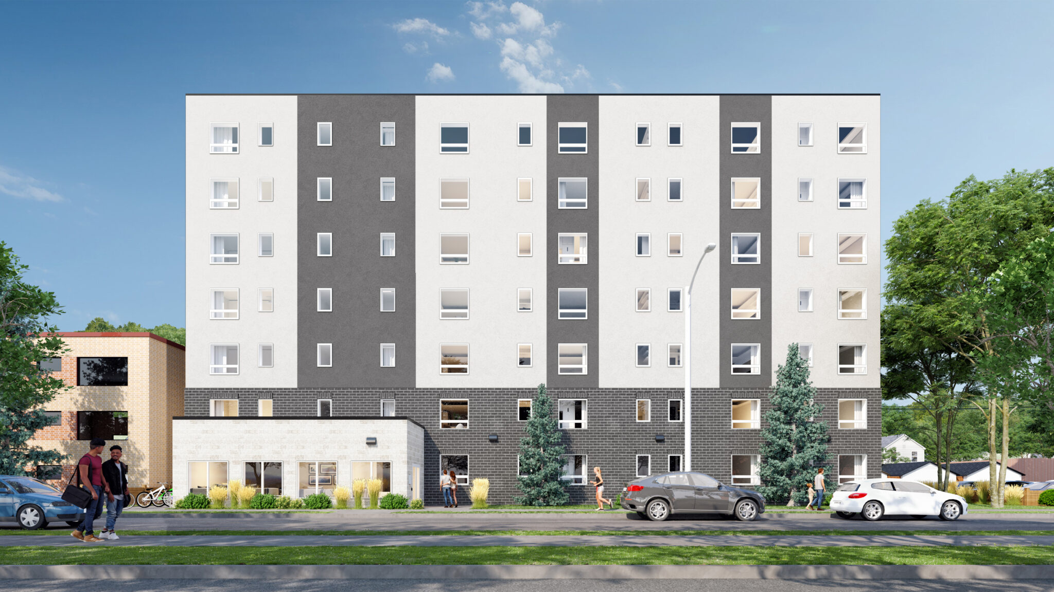 Digital rendering of the new build at 380 Young Street.